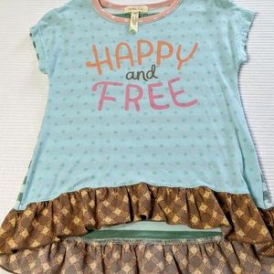 Girls size 6 ruffle tee